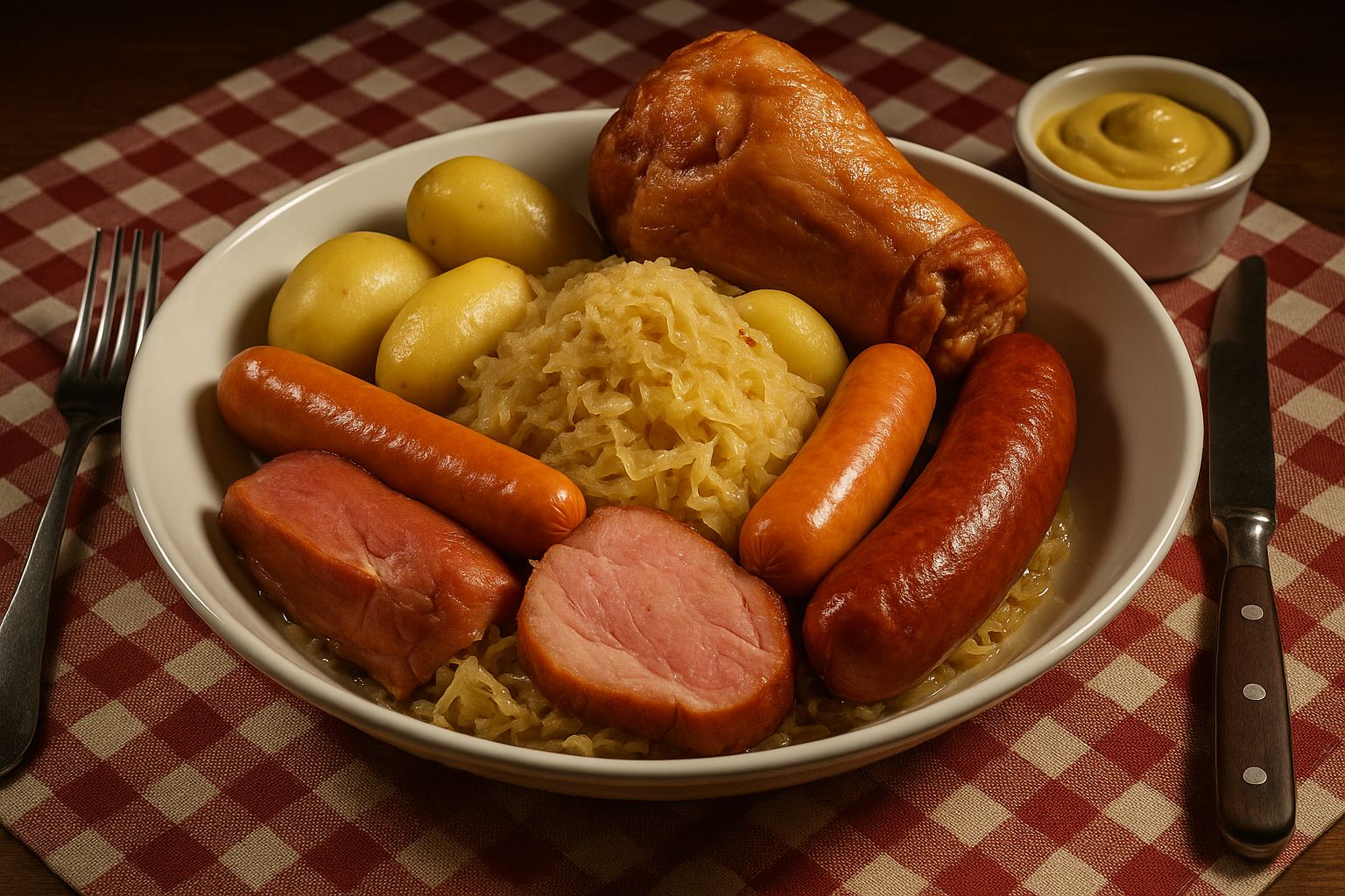 Choucroute royale garnie servie au Comptoir Mosellan